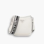 Prada Leather Shoulder Bag White 20Cm