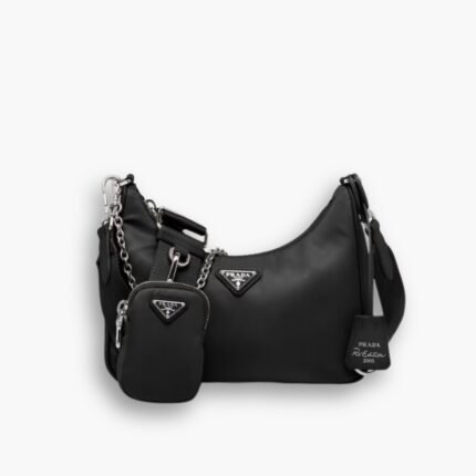 Prada Re Edition 2005 Re Nylon Black 22Cm