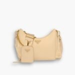 Prada Re Edition 2005 Saffiano Beige 22Cm