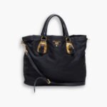 Prada Tessuto Handle Bag Black 33Cm