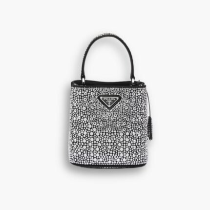 Prada Panier Satin Bag With Crystals 18Cm