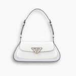 Prada Cleo Shoulder Bag White 27cm