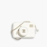 Chanel Camera Bag Leather White 18cm AS4817 B16255 10601
