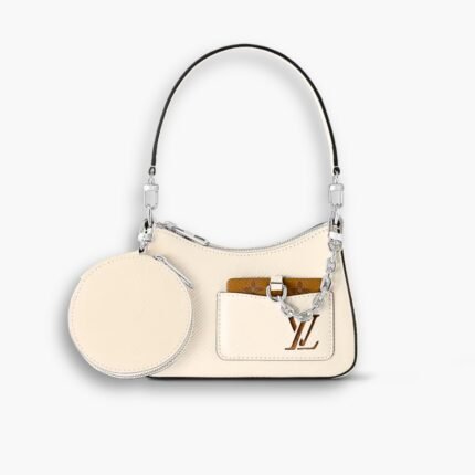 Louis Vuitton Marellini Bag White 20cm M20999
