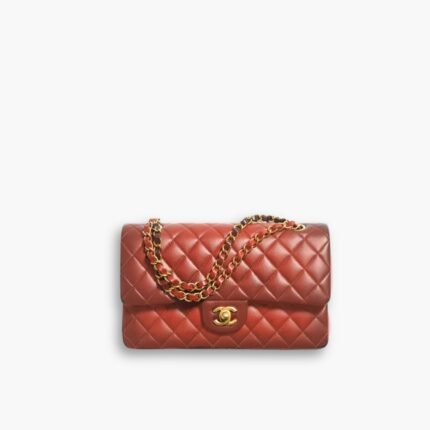 Chanel Classic Handbag Gradient Lambskin Brown 25cm A01112 B16859 NY562