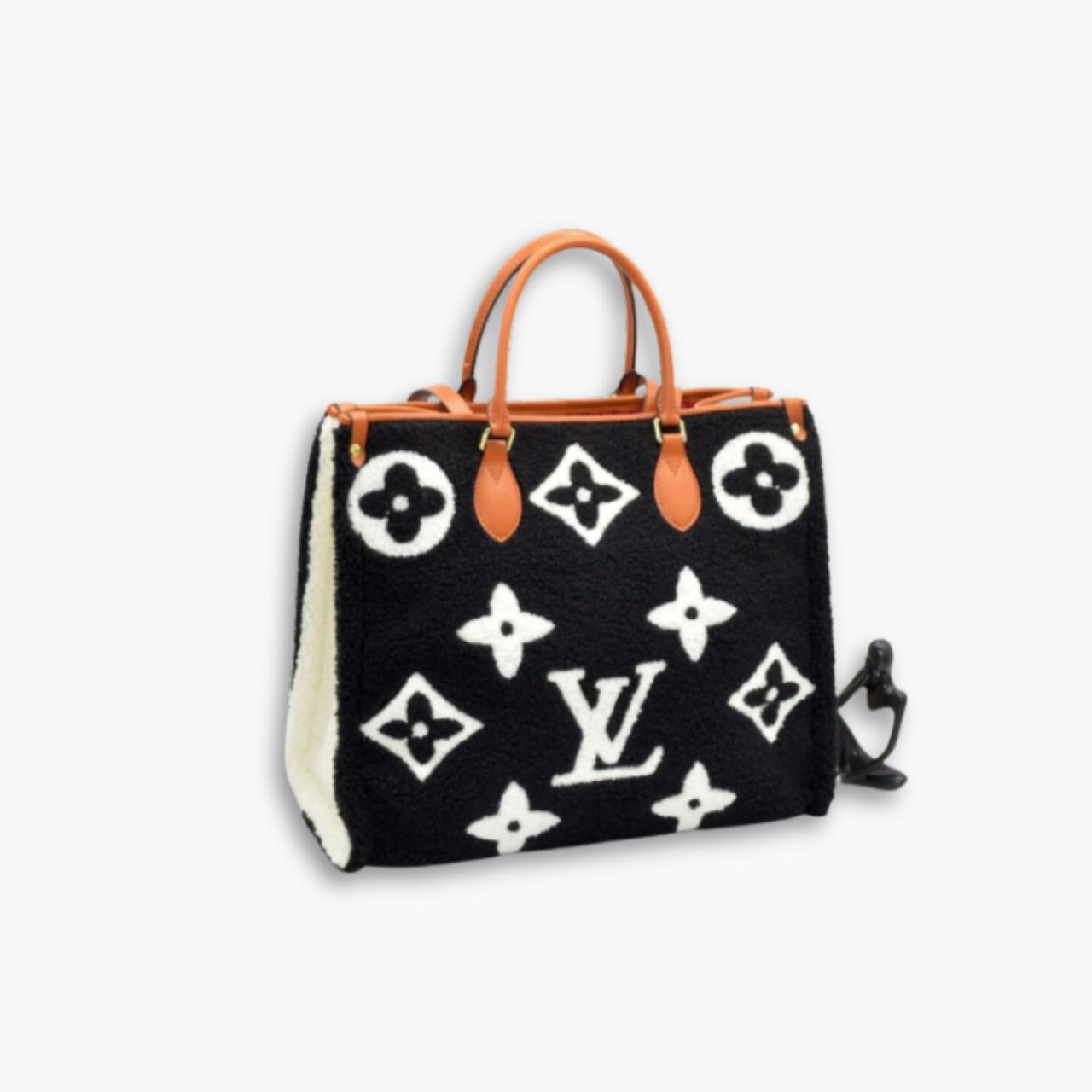 ELG_VLB1182.jpg Louis Vuitton Monogram Giant Teddy Onthego Black 38cm - Image 1