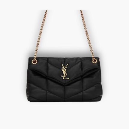 Saint Laurent Puffer Small Black 28cm 5774761el071000