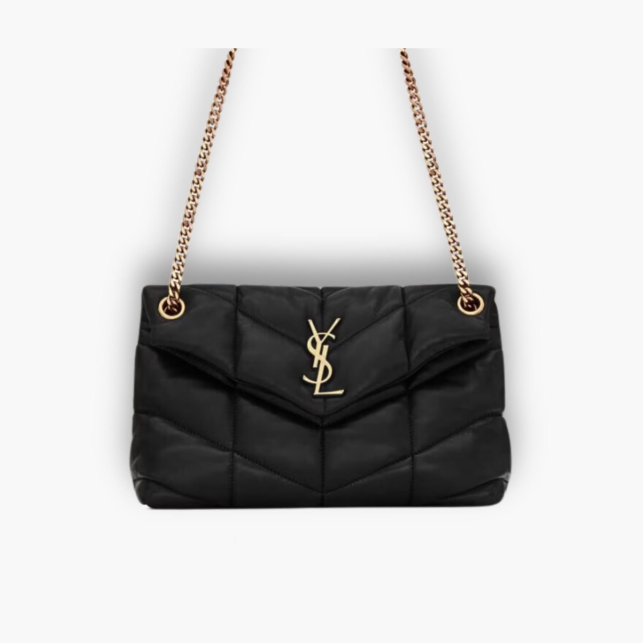 ELG_YSLB1001-2.jpg Saint Laurent Puffer Small Black 28cm 5774761el071000 - Image 1