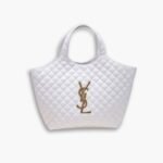 Saint Laurent Icare Maxi Shopping Bag White 50Cm