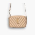Saint Laurent Lou Camera Bag Dark Beige 23Cm