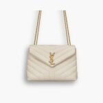 Saint Laurent Loulou Small White 25cm