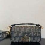 Fendi Baguette Jacquard FF Fabric Bag 26cm 8BR600A6V5F17U4 - Image 2