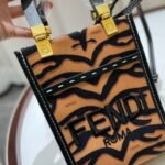 Fendi Sunshine Mini Bag Black Yellow 18cm 8BS051AJ7PF1GEU - Image 2