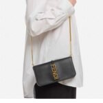 Fendi Fendigraphy Wallet On Chain Black 21cm 8BS076A5DYF0KUR - Image 3