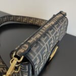 Fendi Baguette Jacquard FF Fabric Bag 26cm 8BR600A6V5F17U4 - Image 5