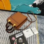 Fendi Sunshine Mini Bag Brown 18cm 8BS051 - Image 4