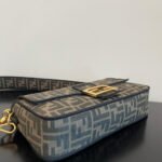 Fendi Baguette Jacquard FF Fabric Bag 26cm 8BR600A6V5F17U4 - Image 4