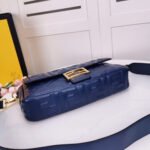 Fendi Baguette Nappa Bag Blue 27cm 8BR600A72VF19PO - Image 5