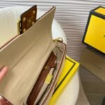 Fendi Baguette Natural Straw Bag With FF Embroidery Beige 26cm 8BR600AP4MF1LMP - Image 7