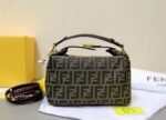 Fendi Zucca Jacquard Mini Pouch Bag Brown 27Cm - Image 2