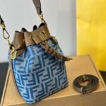 Fendi Mon Tresor Light Blue Ff Denim 12Cm 8Bs093As3Ff1Plm - Image 2