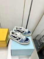 Fendi Match Suede Low Tops Denim Blue 7E1495Amf1F1Jid - Image 5