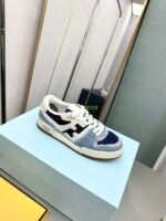 Fendi Match Suede Low Tops Denim Blue 7E1495Amf1F1Jid - Image 9