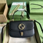 Gucci Blondie Top Handle Black 23cm 735101 UXX0G 1000 - Image 2
