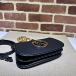 Gucci Blondie Mini Shoulder Bag Black 21cm 724645 UXX0G 1000 - Image 5