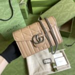 Gucci Marmont Mini Matelasse Bag Beige 20cm - Image 2