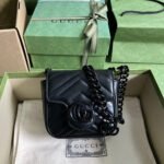 Gucci Marmont Belt Bag Black 12.5 cm 739599 UM8KV 1000 - Image 2