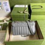 Gucci Marmont Mini Bag Grey 23 cm 446744 UM8AN 1711 - Image 3