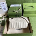 Gucci Marmont Mini Bag White 23 cm 446744 UM8AN 9022 - Image 3
