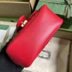 Gucci Marmont Mini Bag Red 18cm 739682 AABZC 6832 - Image 4
