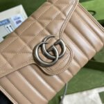 Gucci Marmont Mini Matelasse Bag Beige 20cm - Image 5