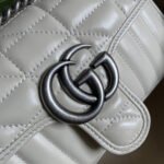 Gucci Marmont Mini Bag White 23 cm 446744 UM8AN 9022 - Image 5