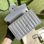 Gucci Marmont Mini Matelasse Bag Grey 20cm - Image 6