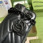 Gucci Marmont Bag Black 16.5 cm 699757 UM8KV 1000 - Image 6