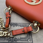 Gucci Blondie Mini Shoulder Bag Orange 21cm 724645 UXX0G 7519 - Image 6