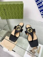Gucci Women’S Gucci Blondie Thong Sandal Black 739048 C9D00 1000 - Image 3