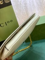 Gucci Blondie Shoulder Bag White Leather 28Cm 699268 Uxx0G 9022 - Image 3