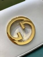 Gucci Blondie Shoulder Bag White Leather 28Cm 699268 Uxx0G 9022 - Image 7