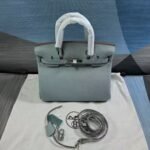 Hermes Birkin 30 Bag Epsom Silver Hardware Blue 30Cm - Image 2
