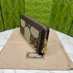 Gucci Monogram Canvas Zip Long Wallet Dark Brown 19.5Cm - Image 3