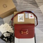 Gucci Horsebit 1955 Bag Red 25cm 602204 1DB0G 6638 - Image 2