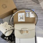 Gucci Horsebit 1955 Bag White 25cm 602204 1DB0G 9022 - Image 2