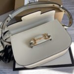 Gucci Horsebit 1955 Bag White 25cm 602204 1DB0G 9022 - Image 5