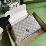 Gucci Horsebit 1955 Bag 22cm Beige White 703848 92TCK 9761 - Image 6