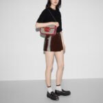 Gucci Horsebit 1955 Bag Beige Red 25cm 602204 92TCG 8561 - Image 7