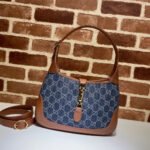 Gucci Jackie 1961 Small Bag Blue and Brown 28 cm ‎636706 2KQGG 8375 - Image 2